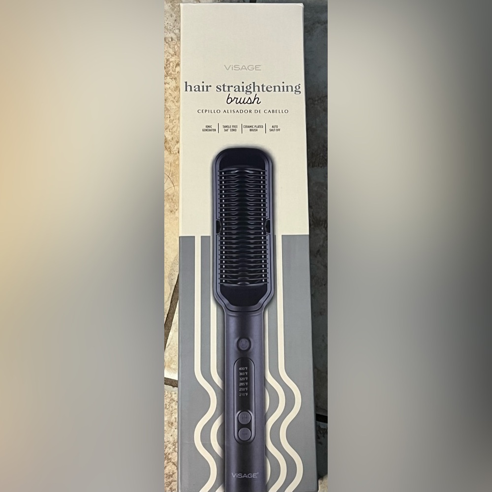Visage Hair Straightening Brush - Black